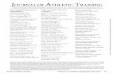 JOURNAL OF ATHLETIC TRAINING - Allen Press