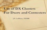 Use of DX Clusters For Dxers and Contesters