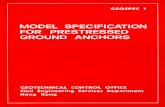 model specification for prestressed ground anchors - CEDD