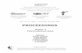 Proceedings of the International Multi-Conference on Society, Cybernetics, and Informatics (IMSCI 2007), Vol. 2