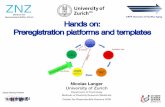 Hands on: Preregistration platforms and templates - OSF
