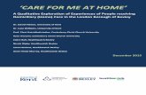 'CARE FOR ME AT HOME' - Mind in Bexley