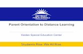 Parent Orientation to Distance Learning - Detroit Public ...