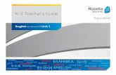 K–2 Teacher's Guide - Rosetta Stone