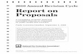 2010 Annual Revision Cycle - Report on Proposals - NFPA