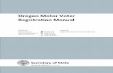 Oregon Motor Voter Registration Manual