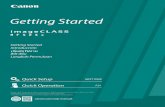 Getting Started - Canon - User Manuals