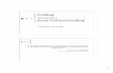 Error Control Coding - CERN Indico