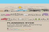 PLANNING RYDE Local Strategic Planning Statement 2020
