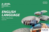Topical Issues - OCR A Level English Language Delivery Guide