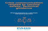 Crisis communication related to vaccine safety - IRIS PAHO ...