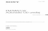 FM/MW/LW Autoradio CD uređaj - Sony Europe