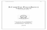 B.Com(Tax Procedures) - Osmania University