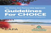 Guidelines For CHOICE - Werry Workforce