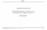 BIOPHARMACEUTICS & PHARMACOKINETICS (BP604TT)