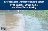 PFAS Update – Where We Are and Where We're Heading