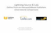 Lightning Source & Lulu Online Print on Demand Comparison