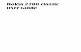Guide Nokia 2700 classic User - Microsoft