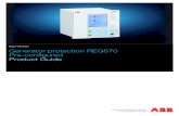 Generator protection REG670 Pre-configured - Product Guide