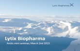 cancer immunotherapy focused - Lytix Biopharma