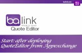 Quote Editor - Balink