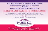 Academic Regulations, Course Structure and Syllabus