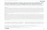 The Orofacial Pain Clinic Questionnaire (EDOF-HC ... - SciELO