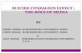 Suicide Contagion Effect : The Role of Media