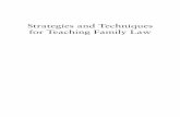 Strategies and Techniques for Teaching Family Law - Aspen ...