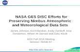 NASA GES DISC Efforts for Preserving Nimbus Atmospheric ...