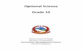 Optional Science Grade 10