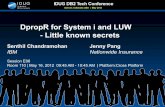 DpropR for System i and LUW - Little known secrets - IDUG