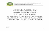 LOCAL AGENCY MANAGEMENT PROGRAM for ONSITE ...