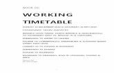 WORKING TIMETABLE