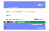 DB2 9 vs Oracle 10g Admin. Technology