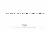 M. Phil. and Ph.D. Curriculum - National Institute of ...