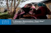 “I Always Remember That Day” - Human Rights Watch