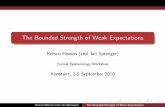 The Bounded Strength of Weak Expectations