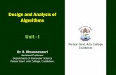Design and Analysis of Algorithms Unit - I - Periyar Arts ...