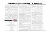 Management Times CONTENTS