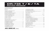 DR-735 T / E / TA - RadioManual