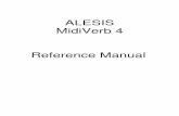 ALESIS MidiVerb 4 Reference Manual - LA BS