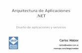 Arquitectura de Aplicaciones .NET Diseño de aplicaciones y servicios