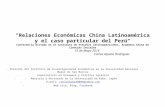Relaciones Economicas China Latinoamerica