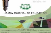 JAMIA JOURNAL OF EDUCATION