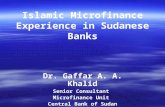 Islamic Microfinance Experience in Sudanese Banks