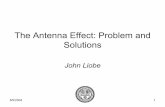 The Antenna Effect: Problem and Solutions