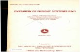 OVERVIEW OF FREIGHT SYSTEMS ROD - Federal Railroad ...