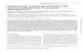Quality control of fibrinogen secretion in the molecular pathogenesis of congenital afibrinogenemia