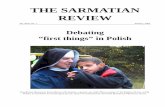 THE SARMATIAN REVIEW - Rice Scholarship Home - Rice University